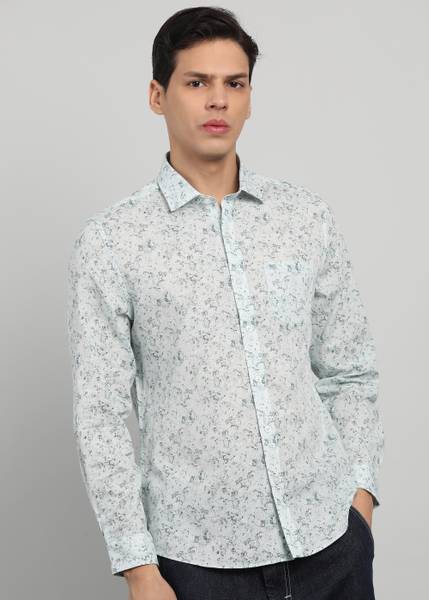 KILLER Men Printed Casual Light Green Shirt