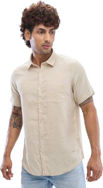 Spykar Men Solid Casual White Shirt