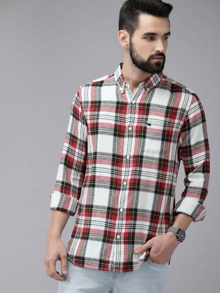 THE BEAR HOUSE Men Checkered Casual Multicolor Shirt