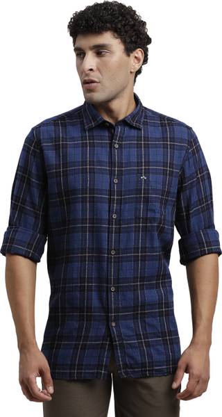 TURTLE Men Printed Casual Blue Shirt