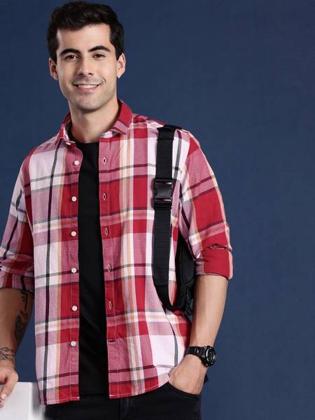 Mast & Harbour Men Checkered Casual Multicolor Shirt