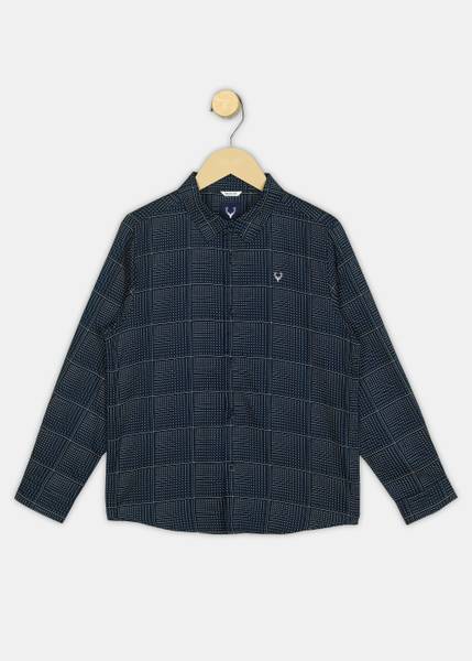Allen Solly Boys Printed Casual Black Shirt