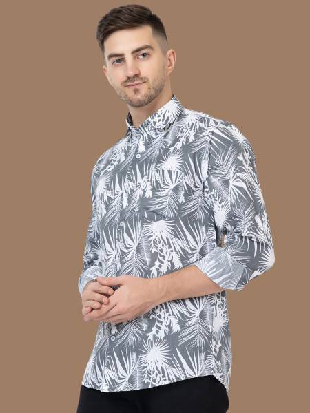 Modernity Men Checkered Casual Grey Shirt