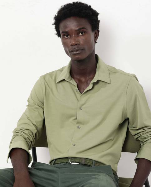 RARE RABBIT Men Solid Casual Green Shirt