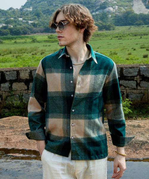 CAMPUS SUTRA Men Checkered Casual Multicolor Shirt