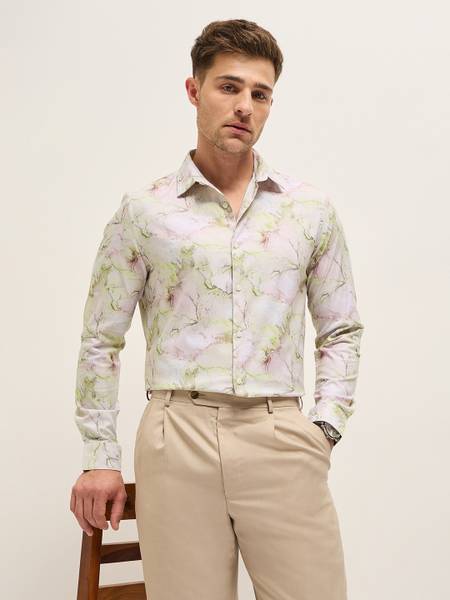 THE BEAR HOUSE Men Printed Formal Multicolor Shirt