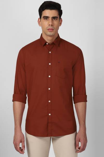 Van heusen 2025 orange dress shirt