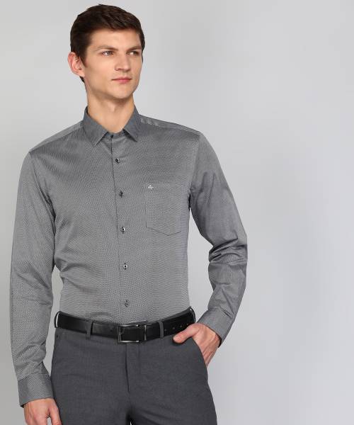 ARROW Men Printed Formal Grey Shirt