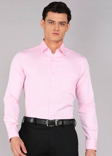 Raymond Men Printed Formal Red Shirt