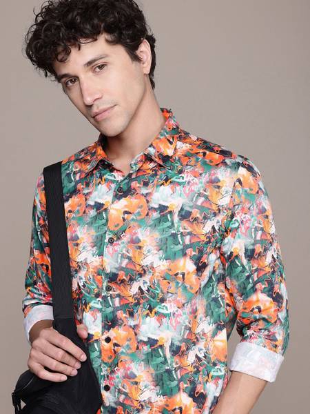 French Connection Men Printed Casual Multicolor Shirt