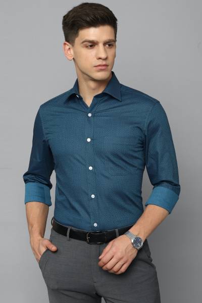 Louis Philippe Men Blue Shirt