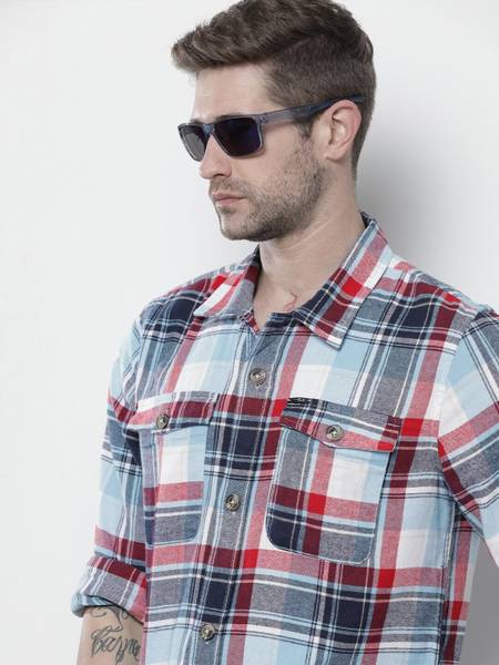 The Indian Garage Co. Men Checkered Casual Multicolor Shirt