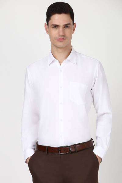 PETER ENGLAND Men Solid Formal White Shirt