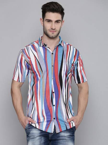 METRONAUT Men Striped Casual Multicolor Shirt
