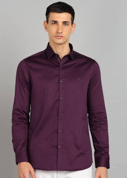 KILLER Men Solid Casual Maroon Shirt