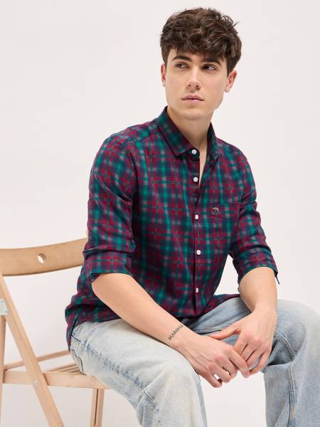 THE BEAR HOUSE Men Checkered Casual Multicolor Shirt