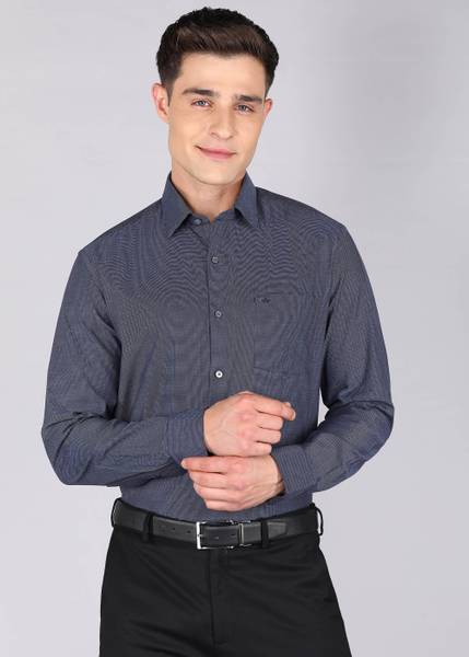 ARROW Men Self Design Formal Purple Shirt