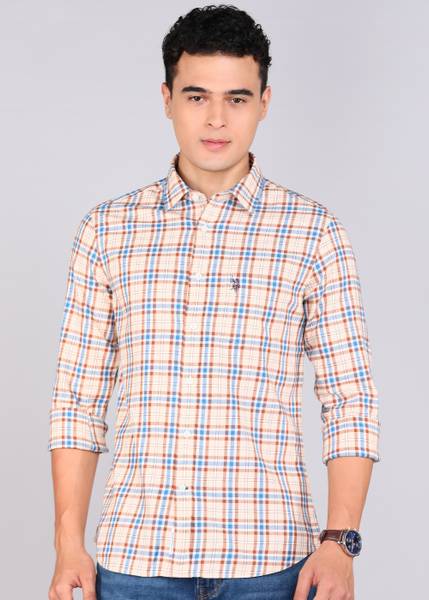 U.S. POLO ASSN. Men Checkered Casual Multicolor Shirt