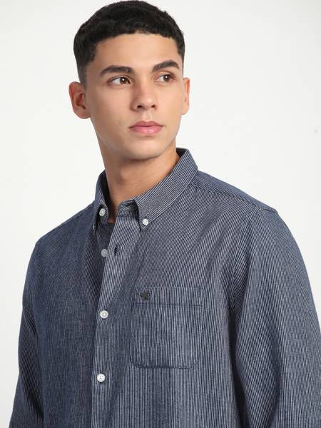 THE BEAR HOUSE Men Striped Casual Multicolor Shirt