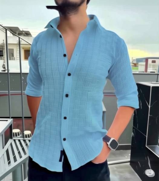 clinch fashion Men Self Design Casual Multicolor Shirt