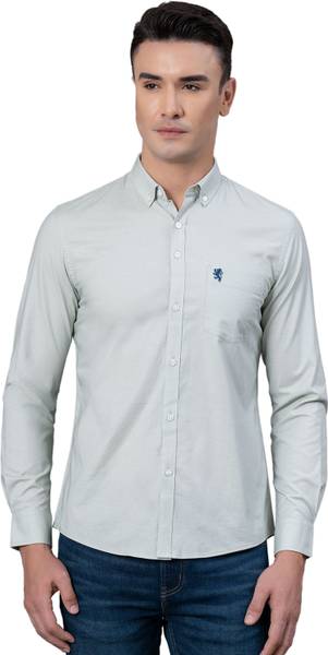 RED TAPE Men Solid Casual Green Shirt