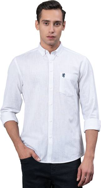 RED TAPE Men Solid Casual White Shirt