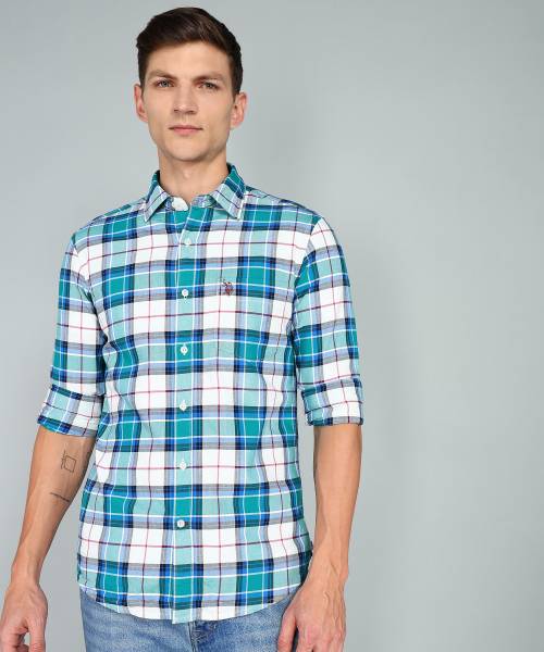 U.S. POLO ASSN. Men Checkered Casual Multicolor Shirt