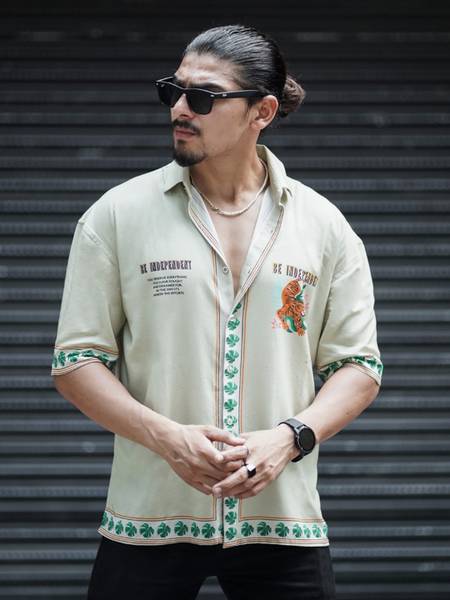 Powerlook Men Printed Casual Multicolor Shirt