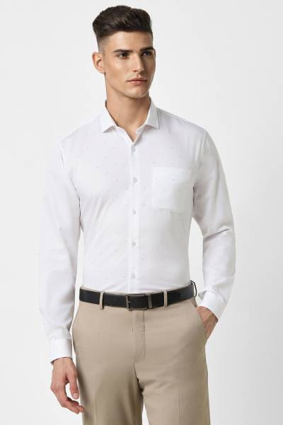 PETER ENGLAND Men Solid Formal White Shirt