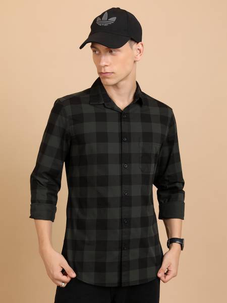 HIGHLANDER Men Checkered Casual Multicolor Shirt