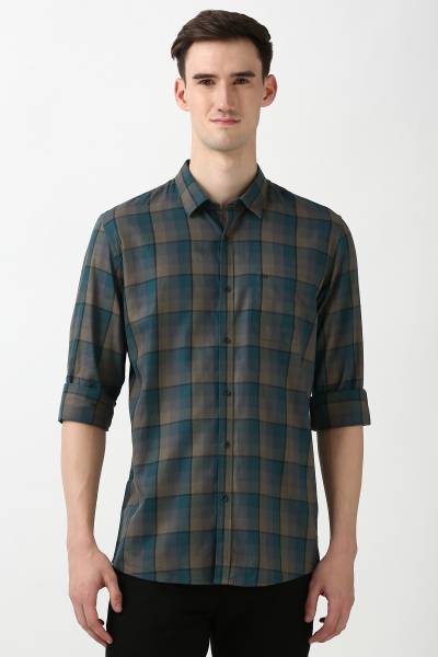 PETER ENGLAND Men Checkered Casual Multicolor Shirt