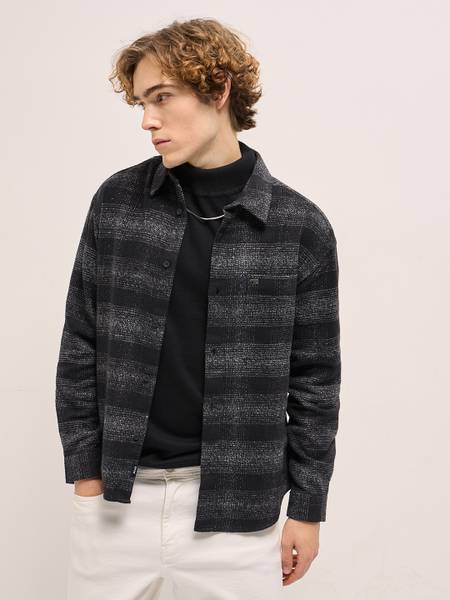 THE BEAR HOUSE Men Checkered Casual Black Shirt