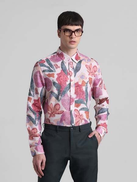 JACK & JONES Men Printed Formal Multicolor Shirt