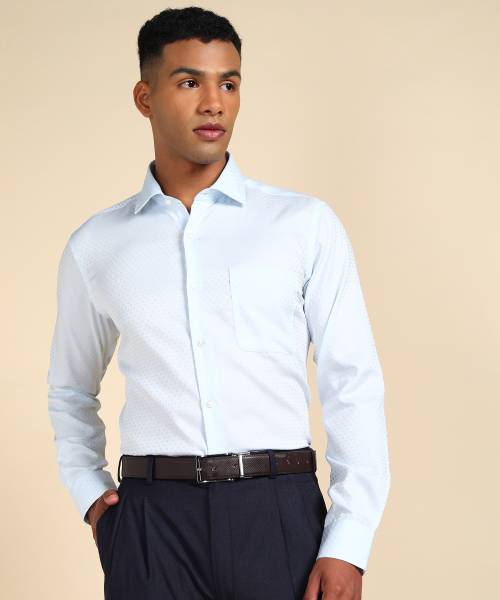 Raymond Men Solid Formal Light Blue Shirt
