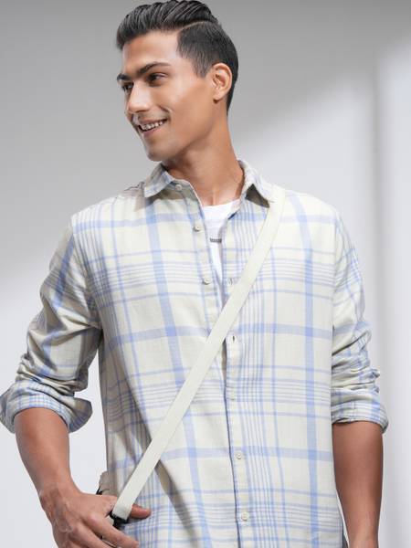 HIGHLANDER Men Checkered Casual Multicolor Shirt