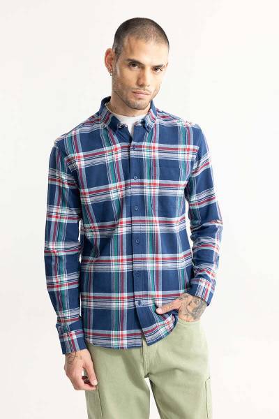 Snitch Men Checkered Casual Multicolor Shirt