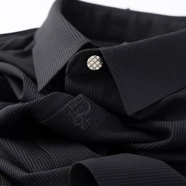 BALKRISHNA Men Solid Casual Black Shirt