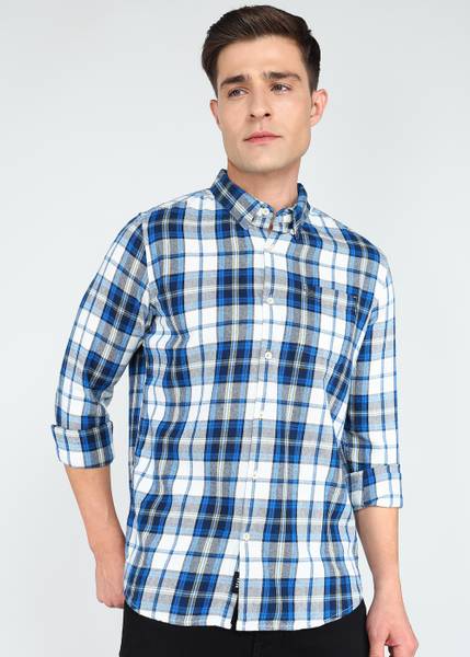 THE BEAR HOUSE Men Checkered Casual Multicolor Shirt