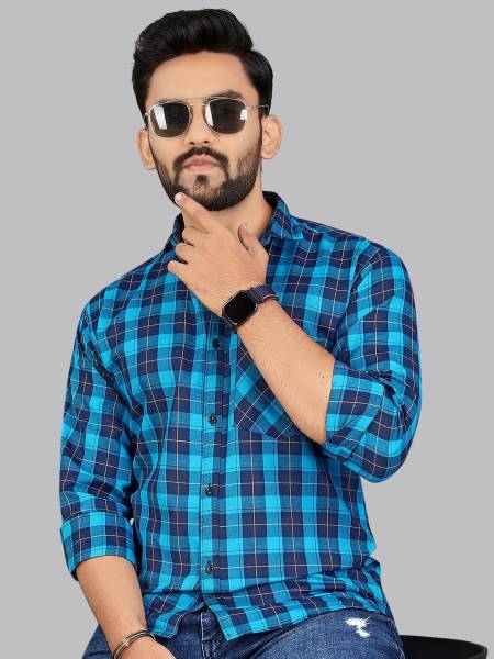 METRONAUT Men Checkered Casual Multicolor Shirt