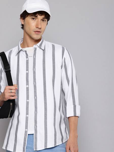 AEROPOSTALE Men Self Design Casual White Shirt