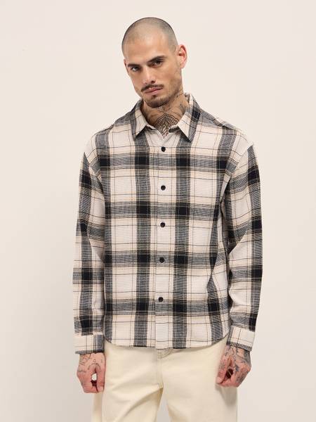 THE BEAR HOUSE Men Checkered Casual Multicolor Shirt