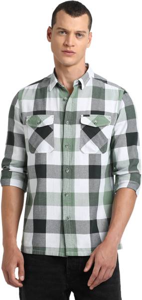 THE BEAR HOUSE Men Checkered Casual Multicolor Shirt