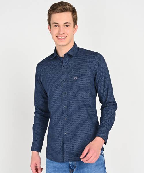 SPARKY Men Printed Casual Blue Shirt Price History