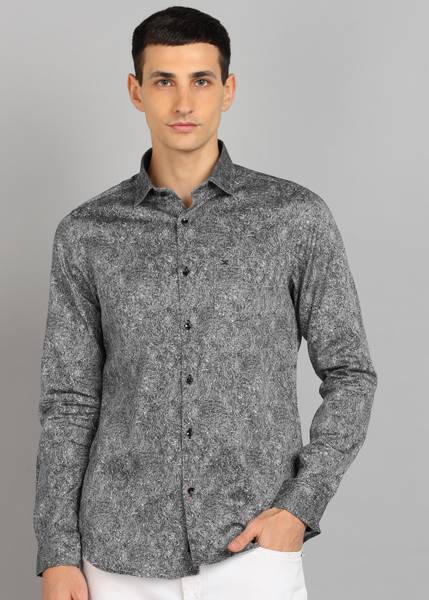 KILLER Men Printed Casual Black Shirt