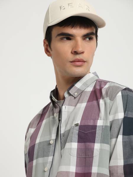 THE BEAR HOUSE Men Checkered Casual Multicolor Shirt