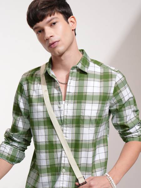 HIGHLANDER Men Checkered Casual Multicolor Shirt