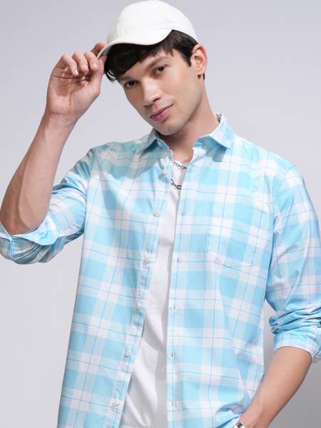 HIGHLANDER Men Checkered Casual Multicolor Shirt