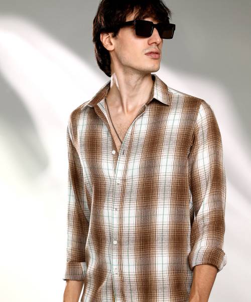 CAMPUS SUTRA Men Checkered Casual Multicolor Shirt
