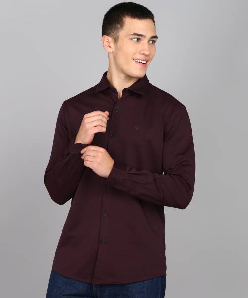 Allen Solly Men Solid Casual Red Shirt