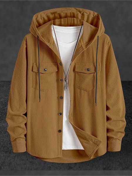 Horseman Men Solid Casual Brown Shirt